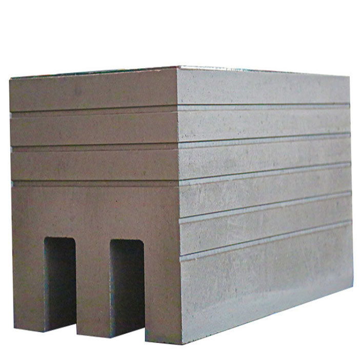 Bloc de cathode de carbone rectangulaire pour les applications de densité Densité de masse 1,55-1,75 G/cm3